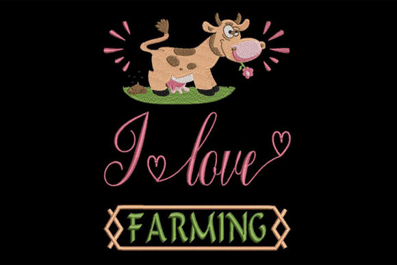 Farmer’s Quote Embroidery Design