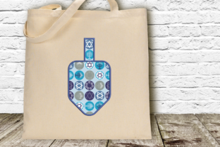 Hanukkah Dreidel Applique