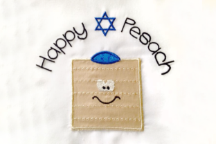 Happy Pesach Passover Matzo Applique
