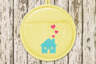 House with Hearts Embroidery Design