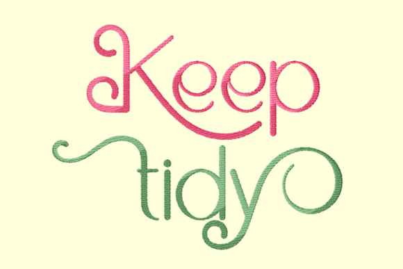 Keep Tidy Lettering