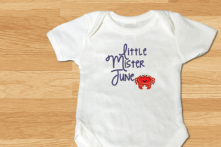 Little Mister June Crab Applique
