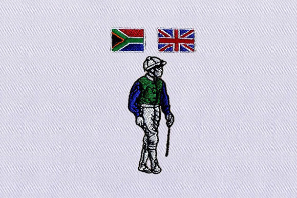 SA,UK Flag Polo Player